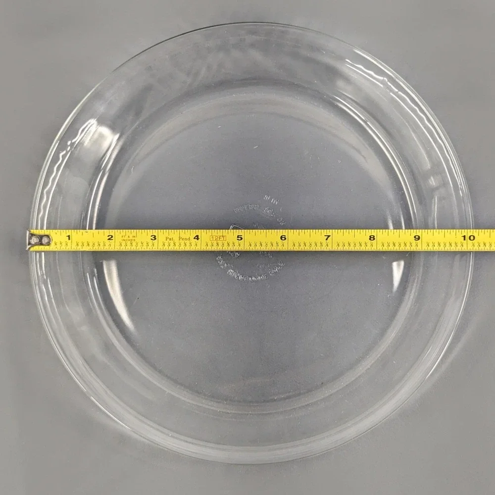 Anchor Hocking Fire-King Clear Glass 10 inch Pie Dish Baking Pan Oven Microwave